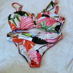 Sanctuary Multicolor Floral Bikini Set